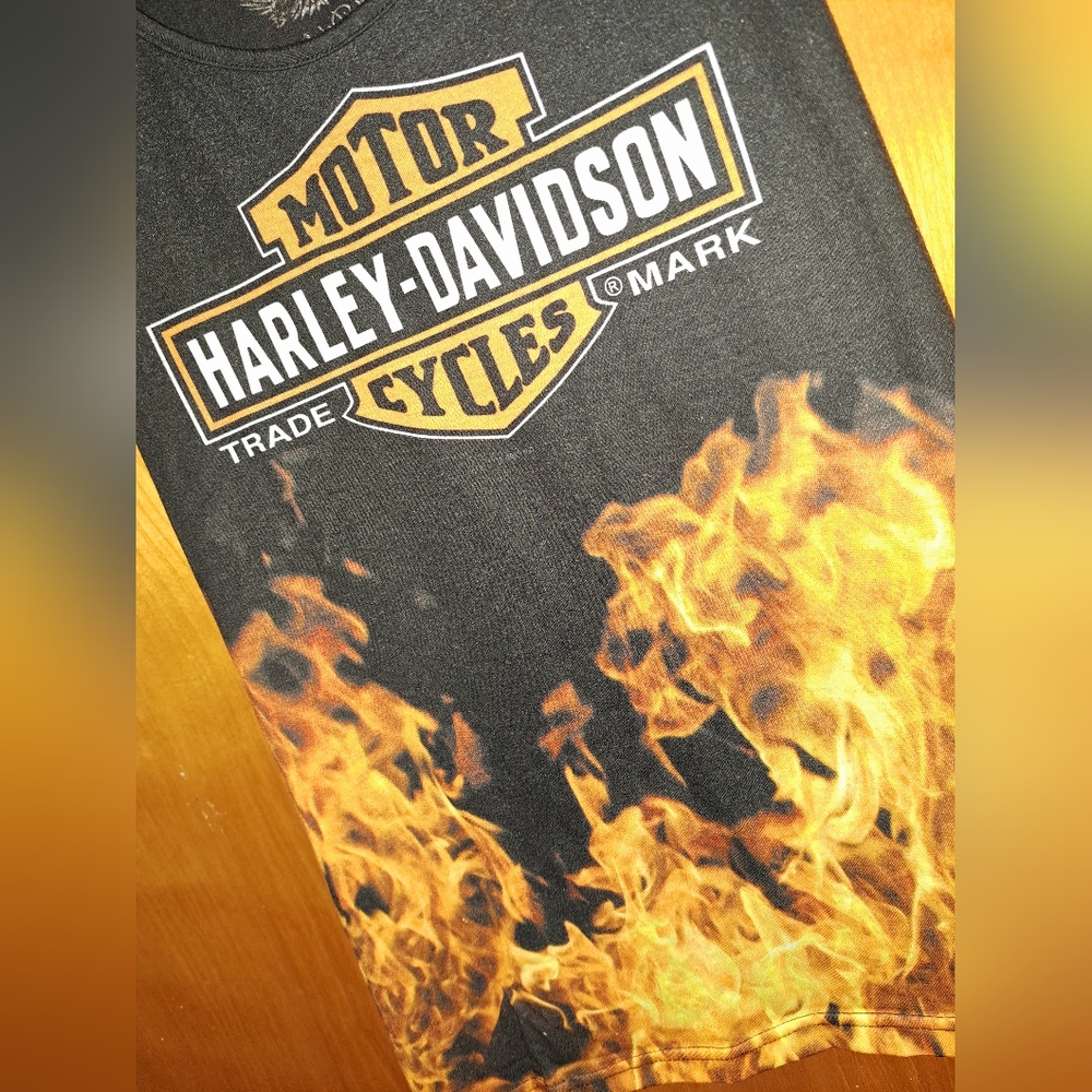 Harley Davidson women's flame graphic tank top size 3XL